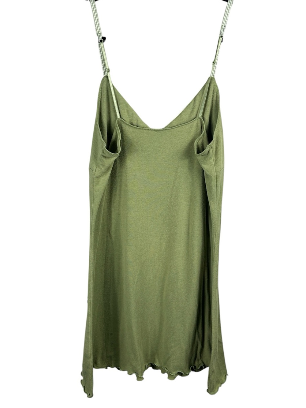 Old Navy Olive Green Lace-Trim Cami Nightgown Size M - Picture 4 of 4